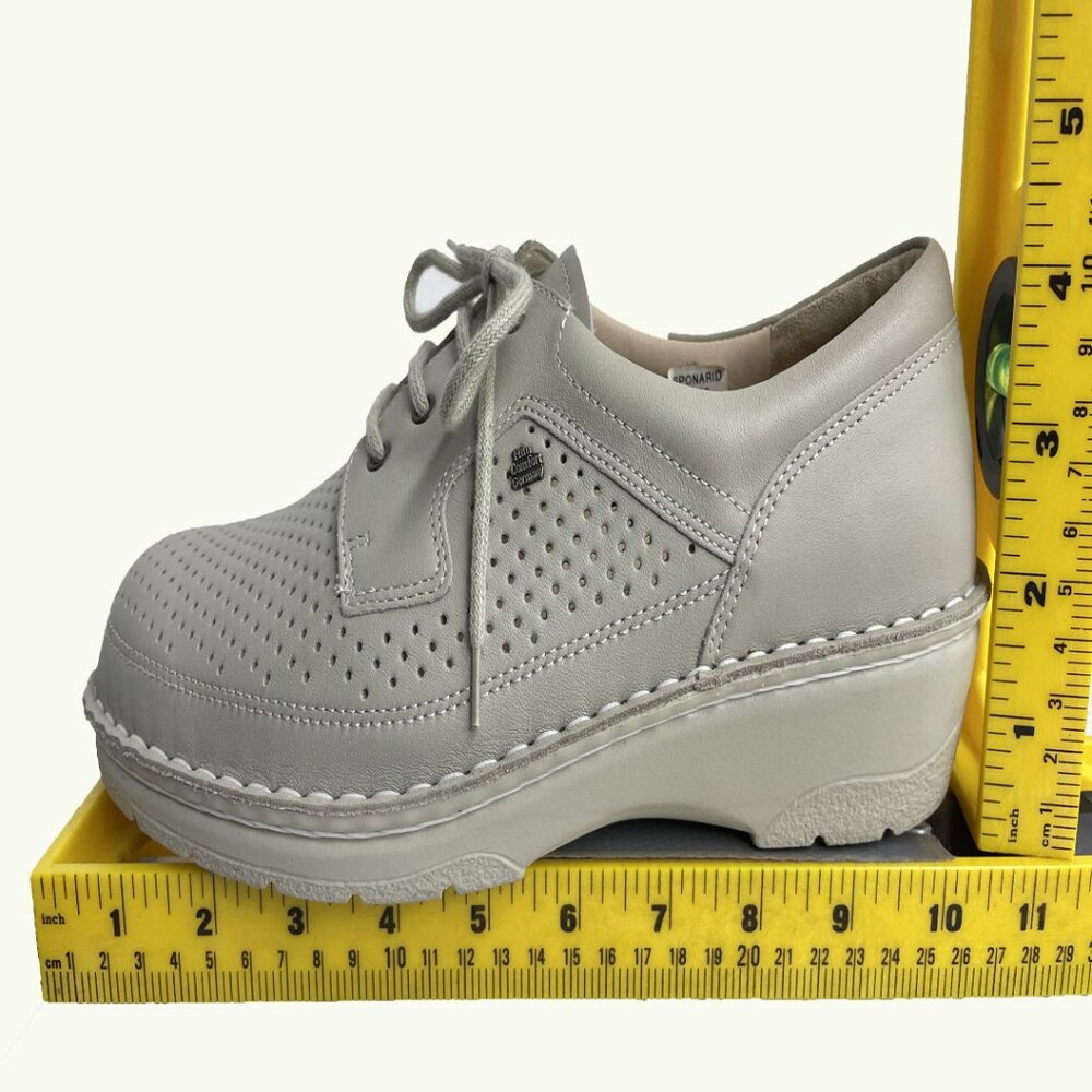 Finn Comfort Shoes $400 Sponarid German Leather Women's 9 Beige Never Worn - Picture 13 of 14